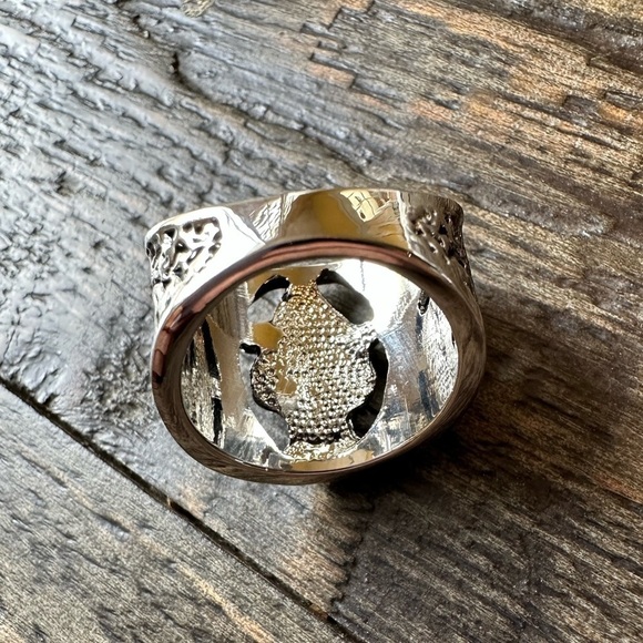 Day of the Dead Skull Ring calavera size 7 Womens - Picture 4 of 6